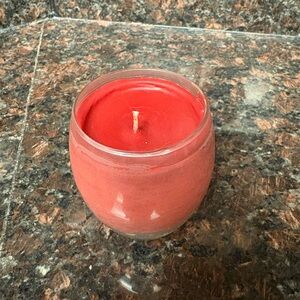 Small handmade Upcycled cinnamon scented candle